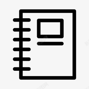 笔记本通讯簿议程图标图标