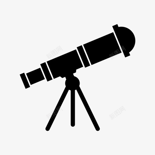 望远镜天文学观测图标svg_新图网 https://ixintu.com 天文学 太空 望远镜 观星 观测