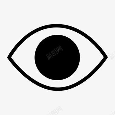 1195-单线眼睛图标