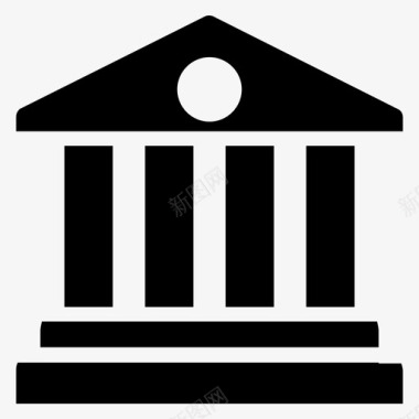 金融银行银行家图标图标