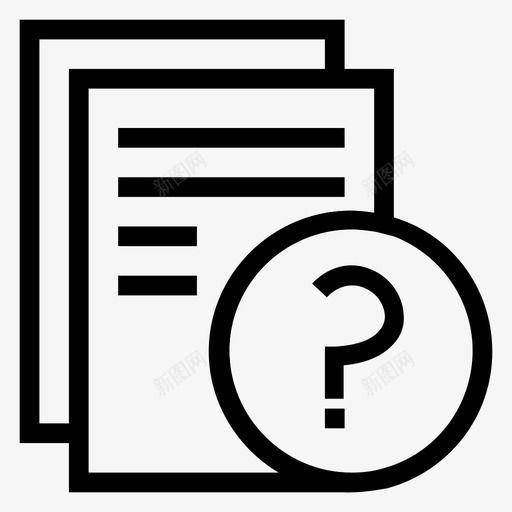 文件数据纸张图标svg_新图网 https://ixintu.com 报告 数据 文件 文件行 纸张 表格 问题