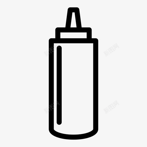 酱汁瓶调味品图标svg_新图网 https://ixintu.com 调味品 酱汁瓶