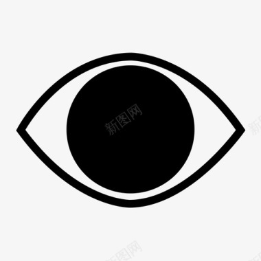1196-单线眼睛图标