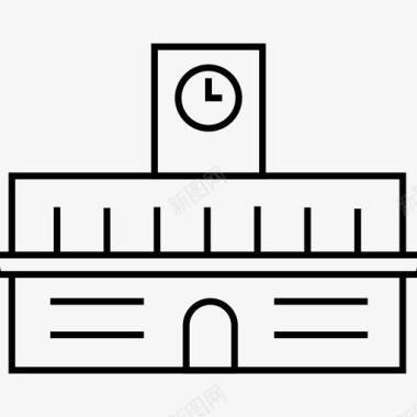 奥斯陆建筑地标图标图标