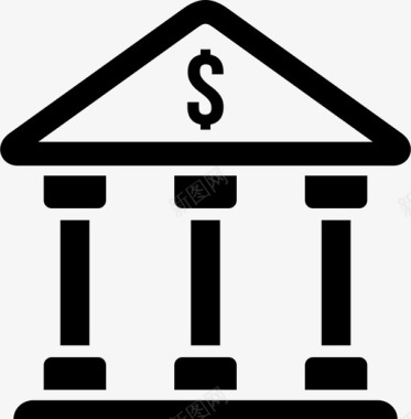 银行银行贷款金融图标图标