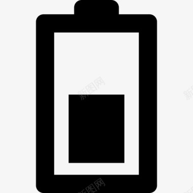 半电池标志接口电子设备图标图标