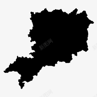 瓦斯县匈牙利地图图标图标