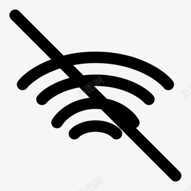 断开wifi无互联网离线图标图标