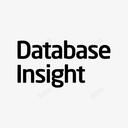 database insight fontsvg_新图网 https://ixintu.com database insight font