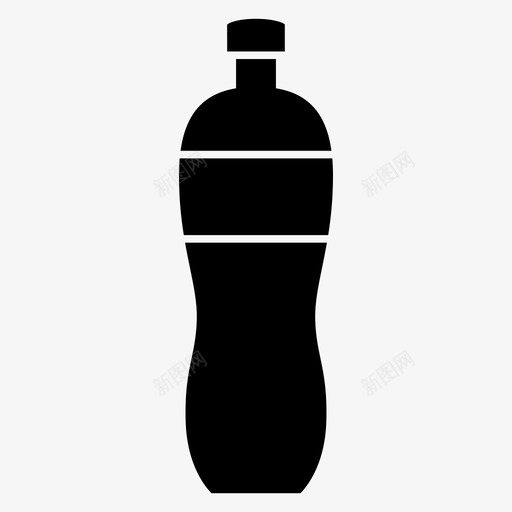 瓶子饮料塑料图标svg_新图网 https://ixintu.com 回收 塑料 水 瓶子 苏打水 饮料