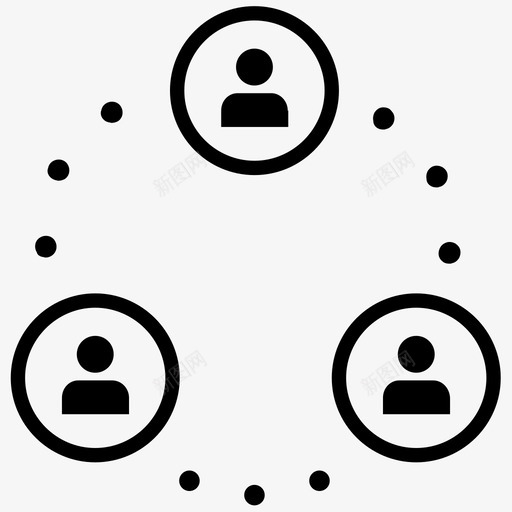 团队合作合作联系图标svg_新图网 https://ixintu.com 合作 团队合作 策略 联系