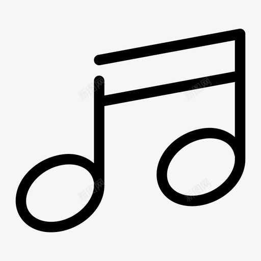 音符合唱作曲图标svg_新图网 https://ixintu.com 作曲 合唱 和声 经济 音乐音符 音符