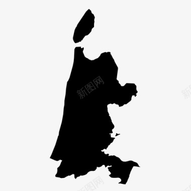 北荷兰地图荷兰图标图标