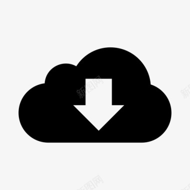 clouddown图标