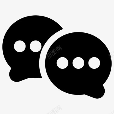 聊天客户支持语音泡泡图标图标