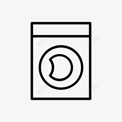 洗衣机洗衣房家具和家居装饰2图标svg_新图网 https://ixintu.com 家具和家居装饰2 洗衣房 洗衣机