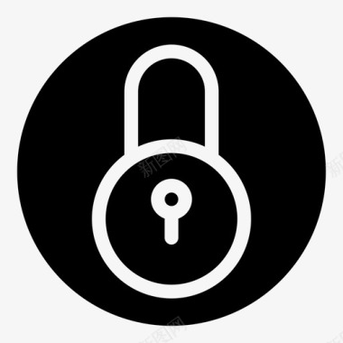 锁挂锁密码图标图标