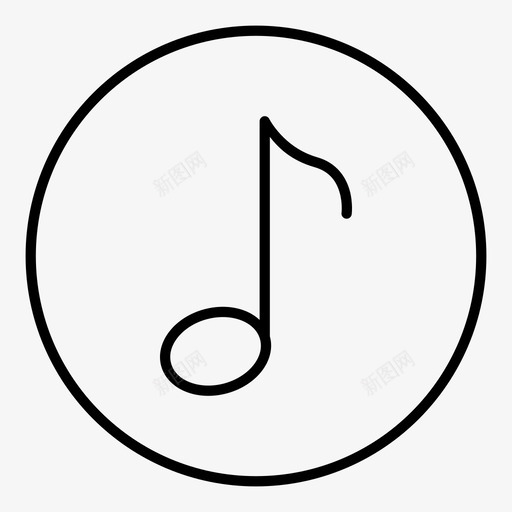 音符音乐播放器quaver图标svg_新图网 https://ixintu.com music用户界面 quaver song 音乐播放器 音符