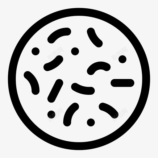 细菌微生物显微镜图标svg_新图网 https://ixintu.com 微生物 显微镜 病毒 纯系 细菌