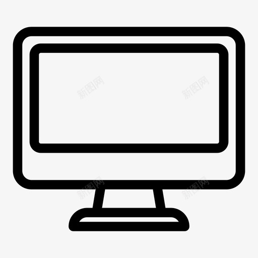 显示器计算机imac图标svg_新图网 https://ixintu.com imac 屏幕 显示器 计算机