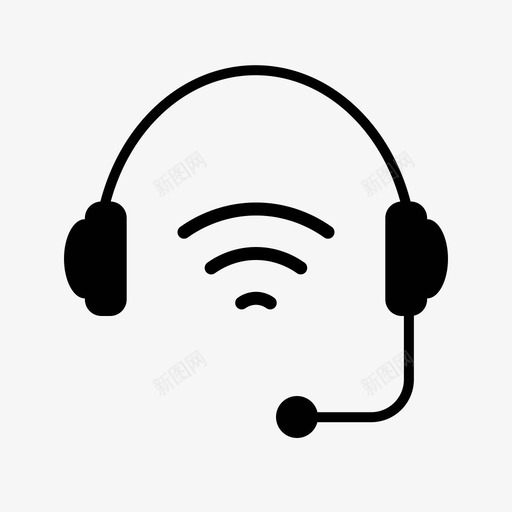 耳机免提帮助支持图标svg_新图网 https://ixintu.com 免提 帮助支持 收藏1 耳机 音乐