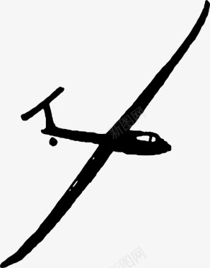 滑翔机探险航空图标图标