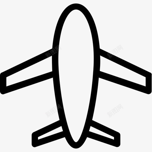 飞机客机汽车平滑线图标svg_新图网 https://ixintu.com 客机 汽车平滑线图标 飞机