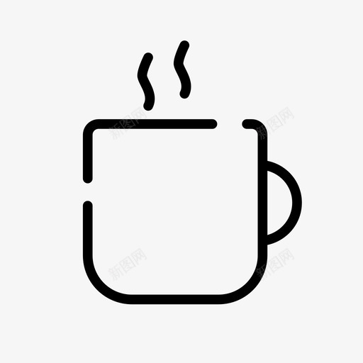 马克杯咖啡饮料图标svg_新图网 https://ixintu.com 办公室 咖啡 暖气 茶 饮料 马克杯
