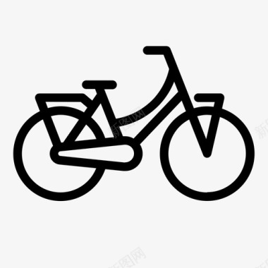 重型自行车保险箱自行车环保图标图标