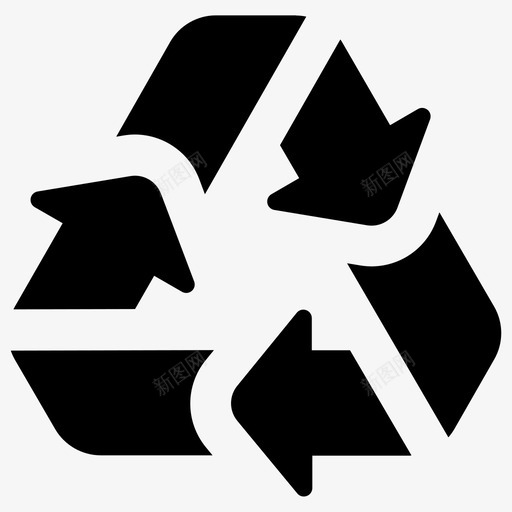 回收环保回收箭头图标svg_新图网 https://ixintu.com 回收 回收箭头 环保