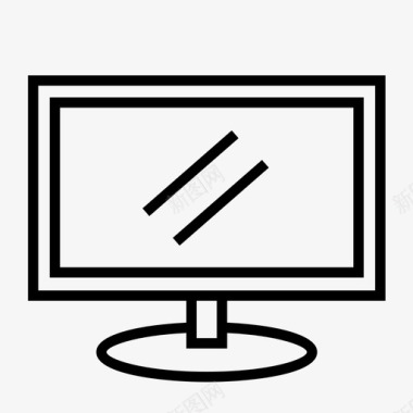 计算机显示器屏幕技术图标图标