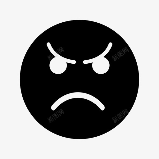 愤怒表情表情符号脸图标svg_新图网 https://ixintu.com 愤怒表情 脸 表情符号 通用