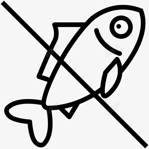 过敏原鱼过敏食物图标svg_新图网 https://ixintu.com 肉类 过敏 过敏原鱼 食物 食物过敏原线概述