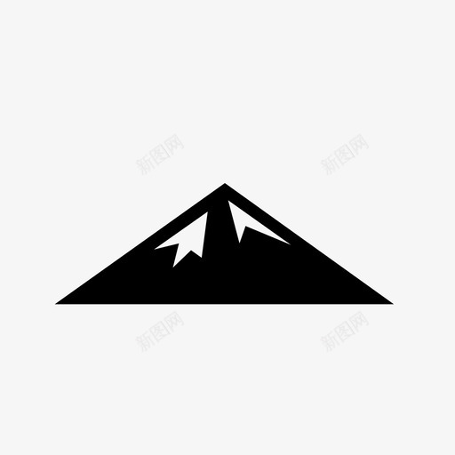 山冒险顶峰图标svg_新图网 https://ixintu.com 冒险 山 顶峰