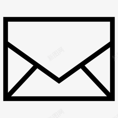 电子邮件用户界面收藏图标图标
