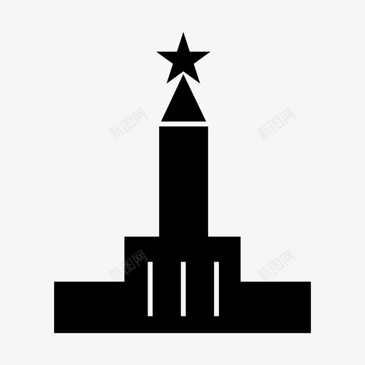 莫斯科建筑地标图标svg_新图网 https://ixintu.com 地标 建筑 旅游 纪念碑 莫斯科 首都世界地标符号
