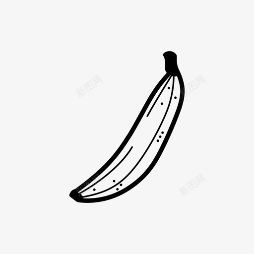 香蕉新鲜水果图标svg_新图网 https://ixintu.com 新鲜 水果 烹饪食品 蔬菜 香蕉