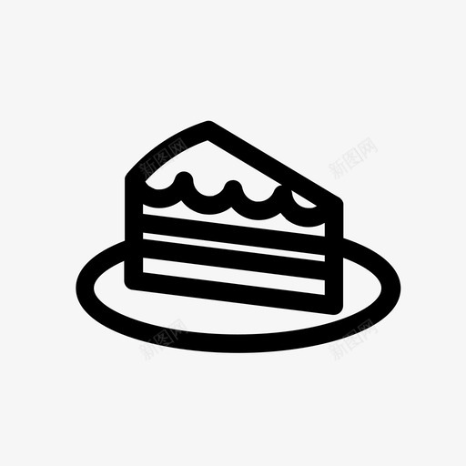 蛋糕生日一块图标svg_新图网 https://ixintu.com 一块 孩子 甜心 生日 蛋糕
