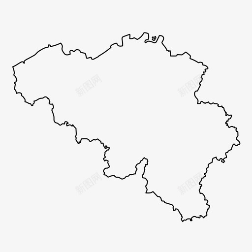比利时地图布鲁塞尔欧洲图标svg_新图网 https://ixintu.com 布鲁塞尔 欧洲 比利时地图 轮廓图