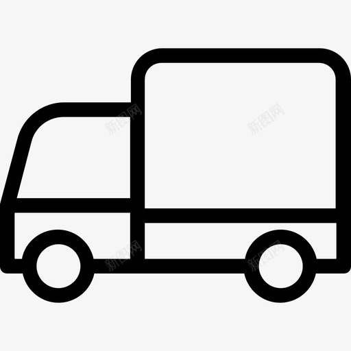 送货车车辆汽车平滑线图标svg_新图网 https://ixintu.com 汽车平滑线图标 车辆 送货车