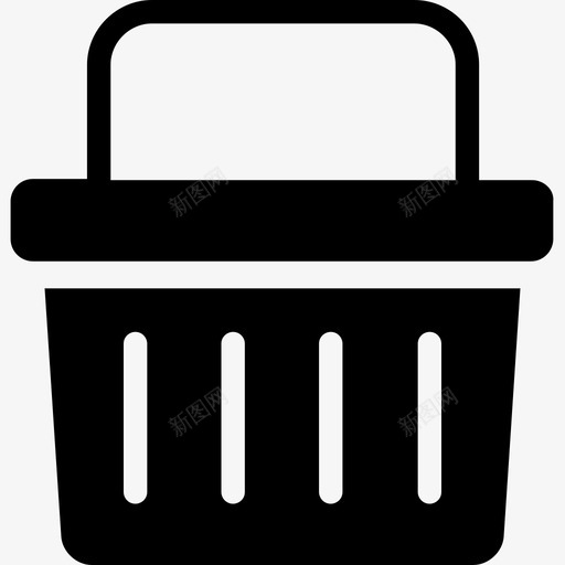 购物篮购买在线商店图标svg_新图网 https://ixintu.com 在线商店 购买 购物和商业字形图标 购物篮