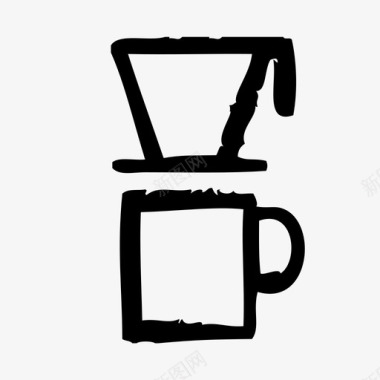 咖啡机酒吧咖啡店图标图标