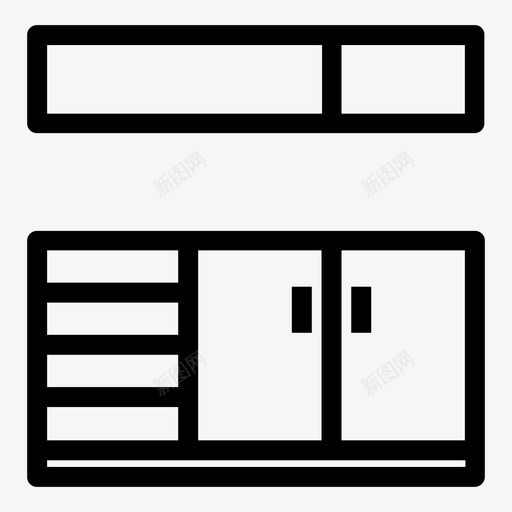 厨房家具家具和家居装饰图标svg_新图网 https://ixintu.com 厨房 家具 家具和家居装饰