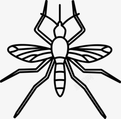 驱蚊剂蚊子疾病蠓图标高清图片