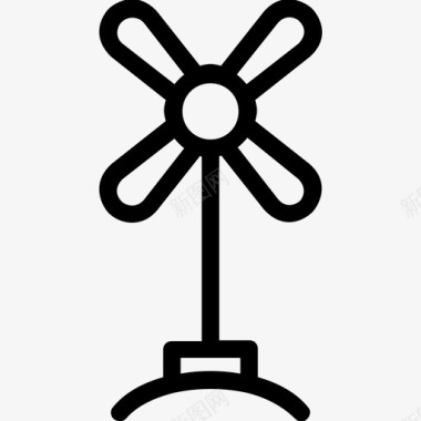 风扇电扇台扇图标图标