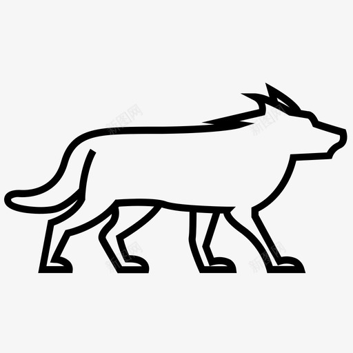 狼动物森林图标svg_新图网 https://ixintu.com 动物 森林 狼 狼人 狼收集