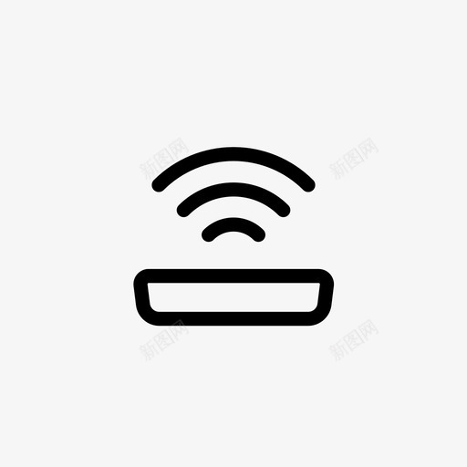 路由器信号ui图标svg_新图网 https://ixintu.com ui ui100 wifi 信号 路由器