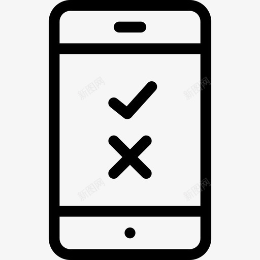 智能手机手机复选标记图标svg_新图网 https://ixintu.com 复选标记 手机 智能手机 智能手机2