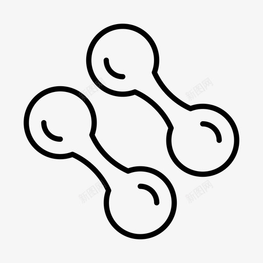哑铃健身健身房图标svg_新图网 https://ixintu.com 健身 健身房 哑铃 壶铃 简单2 运动 重量