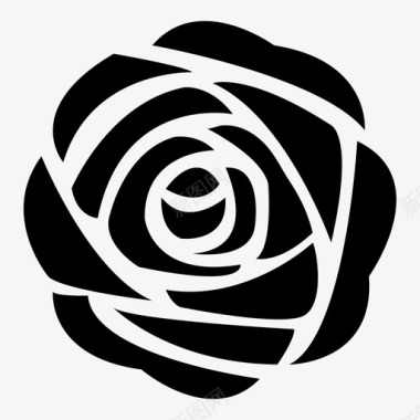 花植物玫瑰图标图标